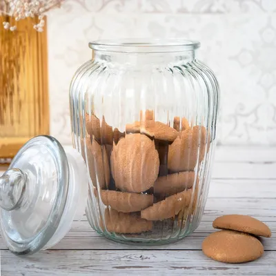 Produktbild von Sendez Vorratsglas 2,2L mit Deckel für Bonbons, Kekse und zum Einmachen