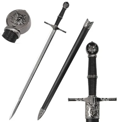 Immagine prodotto di Modello di spada fantasy con fodero da 82 cm – Spada lunga decorativa in acciaio inossidabile, oggetto decorativo per la casa, oggetto da collezione, regalo di alta qualità JT6406