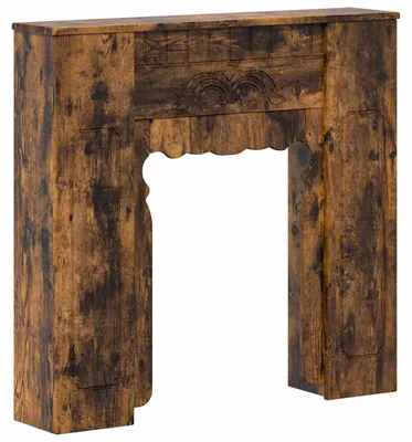 Zdjęcie produktu dla Obudowa kominka, dąb bielony, 93 x 20 x 89 cm, materiał drewnopochodny
