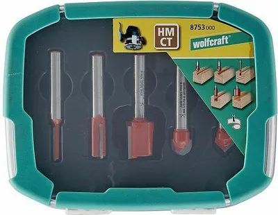 Produktbild von Wolfcraft Nutenfräser-Satz [5 Stück]