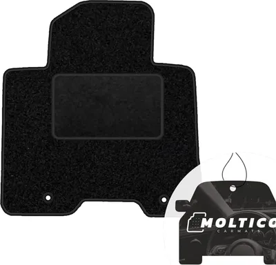 Produktbild von moto-MOLTICO Fahrer Fußmatte Auto Velours Fahrerseite Autoteppiche Schwarz Fahrermatte 1-teilig passend für Kia Sorento IV XL Hybrid ab 2020