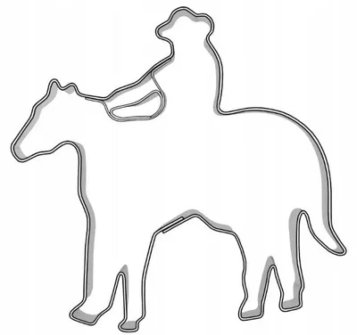 Produktbild von EkoForemki Ausstechform Cowboy auf Pferd für Plätzchen