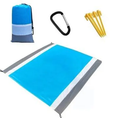 Obrázok produktu pre Nepremokavá pikniková deka 210×200 cm, skladacia, vonkajšia, s taškou a držadlami, prateľná