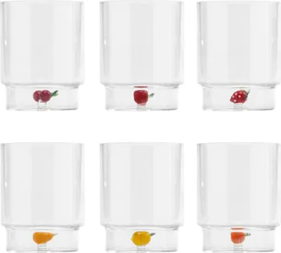 Produktbild von ZAFFERANO Teca Frutta 6er-Set sortierte Bechergläser