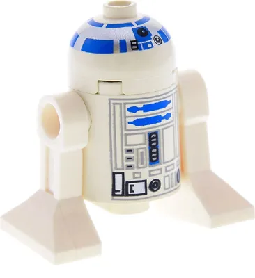 Produktbild von 1x Lego Minifigur Star Wars Astromech Droide R2-D2 weiß 7191 10144 7680 sw0028