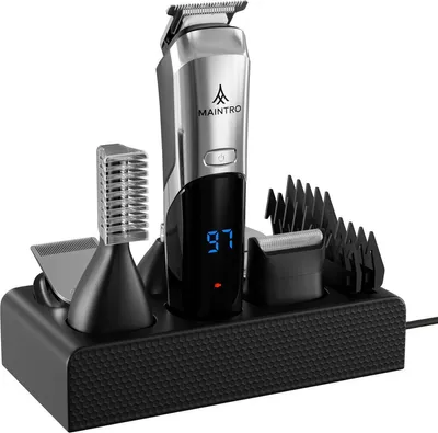 Produktbild von Maintro 6-in-1 Barttrimmer Männer - Barttrimmer - Trimmer - Präzisionstrimmer - Nasenhaartrimmer - Körperhaartrimmer - Bodygroomer - Bartschneider