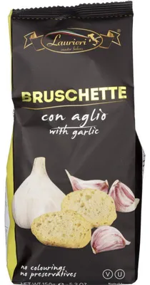 Image de Fratelli Laurieri Bruschette Ail 150g – Craquelins italiens croustillants