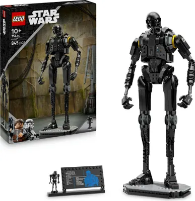 Produktbild von LEGO Star Wars 75434 Sicherheitsdroide K-2SO Spielzeug - Figur zum Bauen & Ausstellen, Sammler-Modell mit Infotafel – Geschenk für Jungen, Mädchen ab 10 Jahre und erwachsene Andor-Fans