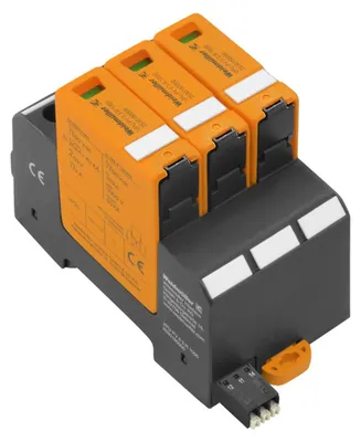 Produktbild von Weidmüller VPU PV II 3 R 1000, Schwarz, Orange, IP20, 386 g, 54 mm, 70 mm, 102 mm