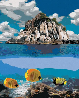 Produktbild von Zuty - Malen nach Zahlen - TROPISCHES PARADIES IN THAILAND, 40x50 cm, mit Keilrahmen (bereits gespannt)