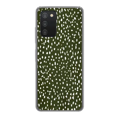 Produktbild von MuchoWow® Handyhülle Schutzhülle Hülle für Samsung Galaxy A53 5G Polka dots - Weiß - Schwarz Silikon Softcase Handy Hülle - Schutzabdeckung