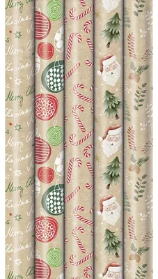 Image de ZOEWIE Weihnachts-Geschenkpapier-Röllchen "Nature Spirit" 25 Stück Verkaufseinheit 90895 4058653101571