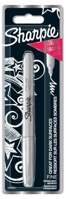 Imagen del producto de Sharpie 1986004, rotulador permanente metálico, color plateado, en blíster