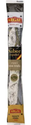 Produktbild von Argal Fuet Extra mit Trüffel, 150 g – Feine spanische Salami, aromatisch und zart