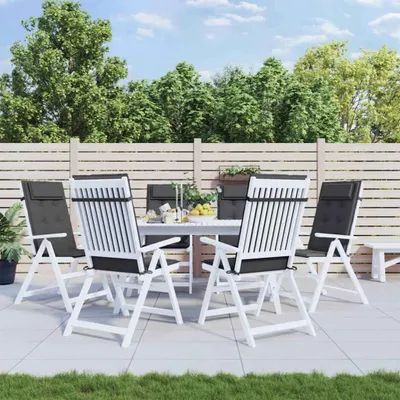 Produktbild von vidaXL Hochlehner-Auflagen 6 Stk. Anthrazit Oxford-Gewebe