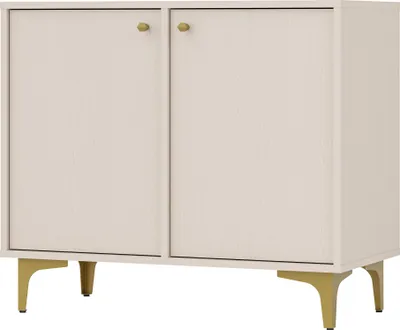 Obrázek produktu pro BEAUTYSOFA komoda TOKYO 84 cm, dvoudveřová komoda, příborník do obývacího pokoje, (barva: pískově béžová)
