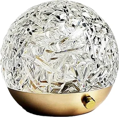 Produktbild von Wasserwellen-Kristalllampe, LED-dekorative Kristall-Tischlampe, Nachtlicht, tragbare LED-Tischlampe, Nachttischlampe, USB-Nachttischlampe (Berühren Sie 3 Farben)