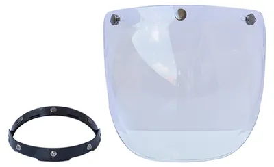 Immagine prodotto di Caschi moto anti-UV antigraffio, lente, visiera a bolla, protezione dal vento, universale per casco aperto standard a 3 scatti