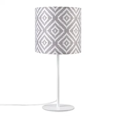 Produktbild von Wandleuchte Stofflampenschirm Tischlampe Nachttischlampe E14 Vintage Retro Rund