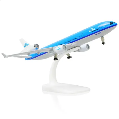 Image de Avion miniature en métal moulé, modèle MD-11, pour les passionnés d'aviation