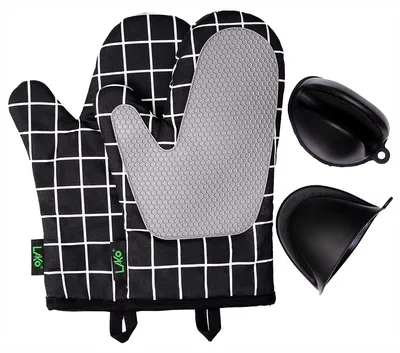 Productafbeelding van Solidchoice - Antislip Silicone Ovenhandschoenen met Pothouders