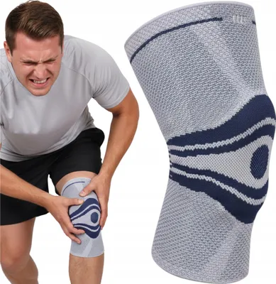 Produktbild von FIT4MED | Kniestabilisator Kompressionsbandage Orthese gegen Schmerzen beim Laufen Sport M - KNIEBANDAGE, 360°‑KOMPRESSION, MENISKUSFLÜGEL