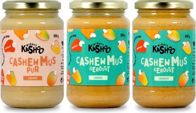 Produktbild von Mighty Kashoo Cashew Mus, Bundle Klassiker 3 x 350g