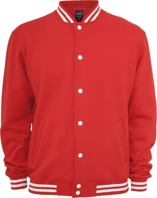 Produktbild von Urban Classics College Sweatjacket, Farbe:red, Größe:XXL