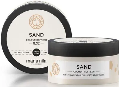 Produktbild von Maria Nila Colour Refresh ernährende Maske mit Farbpigmenten zur Auffrischung von blonden und hellbraunen Farbtönen Sand 300 ml