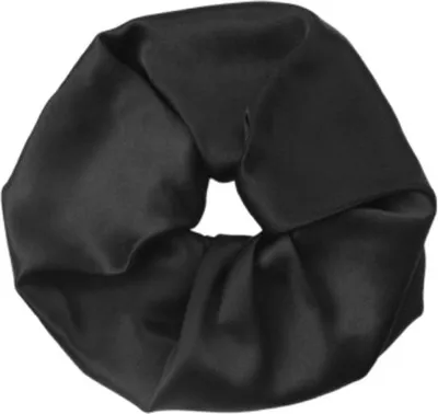 Immagine prodotto di INF Elastico per capelli in seta da 9 cm, 19 Momme - Delicato accessorio per capelli Nero