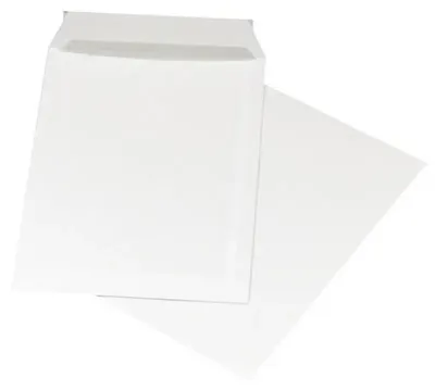 Imagen del producto de Sobres con borde de silicona blanca, tamaño 16x23 cm, paquete de 50 unidades - Oficina