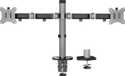 Produktbild von ACT Monitor-Tischhalterung, 2 Bildschirme bis 32", grau AC8336
