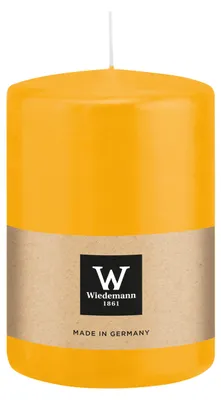 Produktbild von Wiedemann stumpfe Kerze - gelb - 15 x 10 cm - 113 Stunden