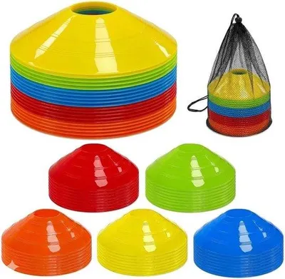 Productafbeelding van Hoedenset voor Voetbal met Draagtas, Slalomconen voor Training, Coördinatie en Behendigheid