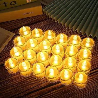 Productafbeelding van Realistische LED-theelichtjes - 36 Stuks Batterijgevoed