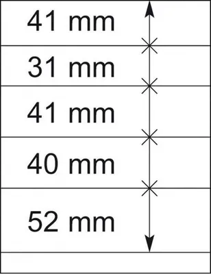 Produktbild von Lindner 802504P T-Blanko-Blätter - 10er-Packung