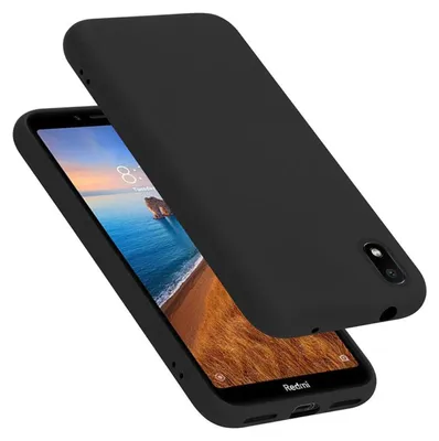 Produktbild von Cadorabo Schutzhülle für Xiaomi RedMi 7A Hülle in Schwarz Handyhülle Case Cover TPU Etui