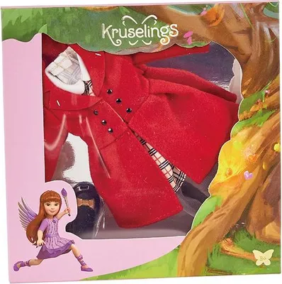 Produktbild von Kruselings Puppenkleidung Chloe English Rose Outfit Modepuppe Set 5-teilig