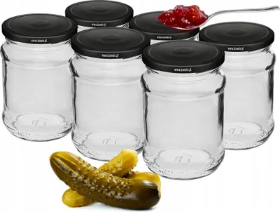 Obrázek produktu pro Zavařovací sklenice se šroubovacím uzávěrem 6 kusů 250 ml