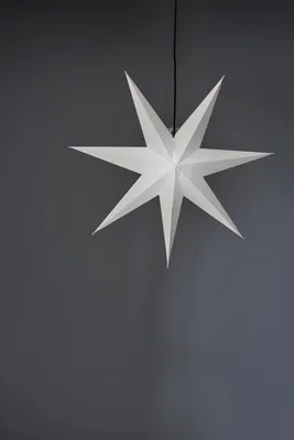 Produktbild von Papierstern 'Frozen', ohne Lochung, weiß, E14,70cm