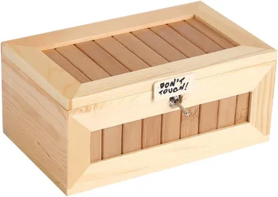 Productafbeelding van Touch useless box doe-het-zelf 21 × 14 × 11 van hout - USB - Elektronische doos - Schattig - Tijger - Grappig