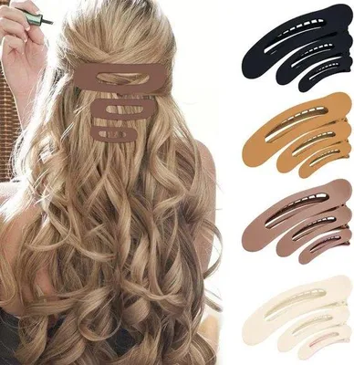 Produktbild von Haarclips 12 Stück in 3 Größen - Flach, für dünnes Haar