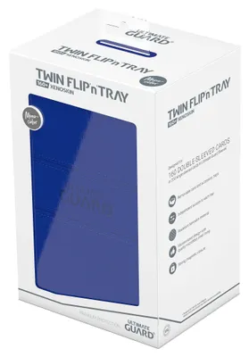 Produktbild von Ultimate Guard Twin Flip`n`Tray 160+ XenoSkin Monocolor Blau