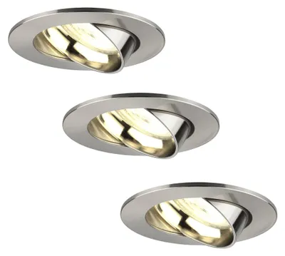 Image de Ledvion lot de 3 spot encastrable LED rond 3W blanc chaud