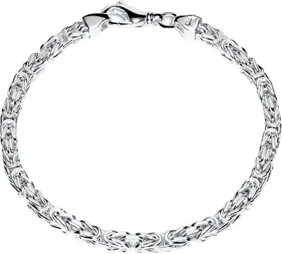 Produktbild von JEWLIX 4,5 mm Armband Königsketten Design 925er Silber KA0045