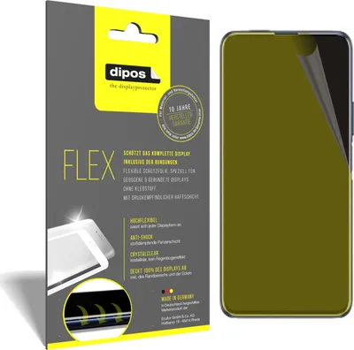 Produktbild von 3x Schutzfolie für Huawei Y9a Folie, 100% Displayabdeckung, dipos Flex
