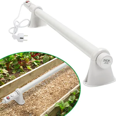 Produktbild von Jiubiaz Elektrische Gewächshausheizung Heizstab Stabheizung für Gewächshäuser Frostwächter 135 Watt 100 cm IP44