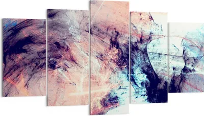 Produktbild von Bild auf Leinwand - Leinwandbild - Abstraktion modern - 160x85cm - Wand Bild - Wanddeko - Leinwanddruck - Bilder - Kunstdruck - Wanddekoration - Leinwand bilder - Wandkunst - EA160x85-3423