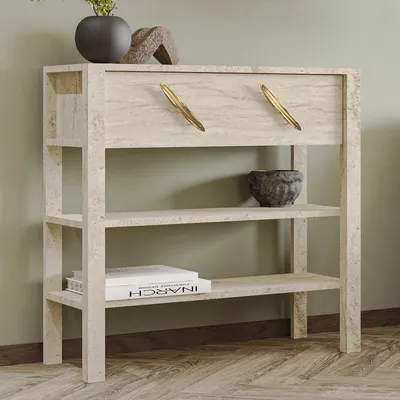 Produktbild von Skye Decor, Hochwertiger Dresser (Elterncode) - Travertin, 90x85x30 cm, Wandmontage