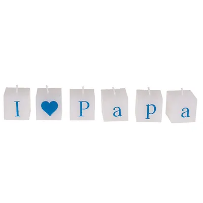 Produktbild von OOTB Kerzenblock mit Schrift I love Papa